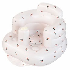 加厚寶寶學坐椅 嬰兒座椅 洗澡椅 寶寶餐椅 充氣沙發 學坐神器, 大款.小花