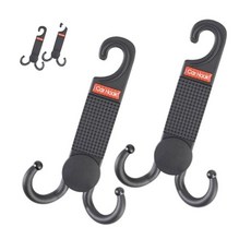 JOYREN 차량용 헤드레스트 거치용 소프트 멀티 후크, 소프트멀티후크, 블랙