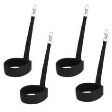 Lasuroa 나일론 스키 장갑 목줄 금속 버튼 안전 스트랩 손목 캐리어 슬링 클립 실용적인 메이트 기어 겨울 스노우 스포츠 액세서리 걸이용 (블랙) 289374