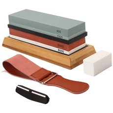 숫돌 세트 용 양면 숫돌 400/1000방 + 3000/8000방, 1세트