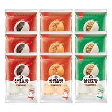 삼립 꼬마호빵 단팥+야채+피자 x 3세트, 2.16kg, 1세트