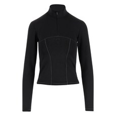 핀코 하이 넥 하프 지퍼 스웨트셔츠