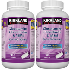캐나다직구 커클랜드 글루코사민 콘드로이친 MSM Kirkland Signature Glucosamine Chondroitin & MSM, 2개, 300정