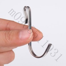 304不鏽鋼S型掛鉤 衣櫃門後掛衣架 卡勾方管掛勾 置物架掛勾 門後掛鉤, 1個, 扁卡口掛鈎1.5-2.5mm 6支裝