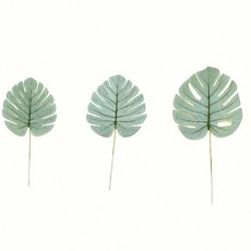 조화 나뭇잎 3개 세트 인조 식물 실내장식 플랜트 장식 용품 인테리어 소품 자연 재료, 본상품