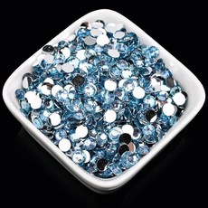 플랫백 레진 크리스탈 라인 반짝이 네일 아트 컬러 신발 가방 캡 의류 장식, 32. lt sapphire