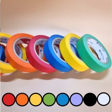 25mmX40m 마스킹테이프 칼라 종이테이프 다꾸, 1개, 그린