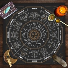 타로 식탁보 테이블 게임 Caibu Wituals 의식 액세서리 마녀 용품 유희왕 플레이매트 만다라 나비 책상 커버