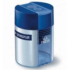 스테들러 2홀 유아용 초등 학생 굵은 점보 삼각 연필 깍기 휴대용 미니 필통 색연필 깎이 선물 추천