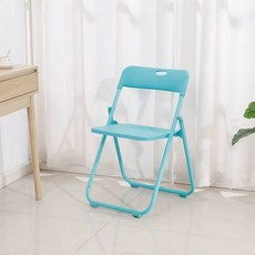 1인용의자 야외 폴딩 체어 접이식의자 강당 행사용 보조의자, 1인용, 스카이블루 플라스틱 받침대