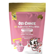 OZI CHOICE A2 澳洲牛奶小饅頭 草莓口味, 每包重量48公克, 1個