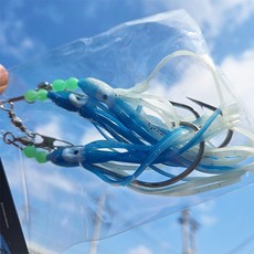 대구 낚시 채비 꼴뚜기채비 1봉 3개입 세이코 바늘 34호 블루