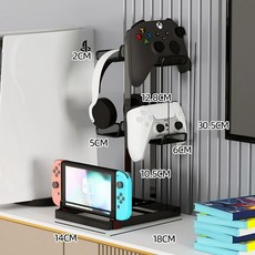 게임 패드 거치대 PS5 스위치, 기본 블랙