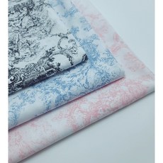 뜨왈 순 면 직기 40수60수 명화나염 원단 3종 원피스 스커트 브라우스 홈데코 예쁜원단, 블랙, 60수, 1개