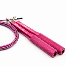 타이거밸런스 크로스핏 와이어 줄넘기 다이어트 스피드 선수용 실내용 실외용 더블언더, 핑크