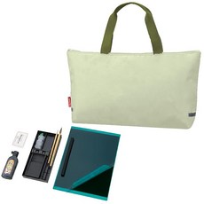 우타케 서예 세트 단순 습자 세트 올리브 GE511‑12, 1개, 상세페이지 참조