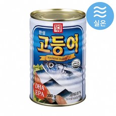 한성 고등어 통조림 실온 캔 조림 찌개 찜 반찬 안주 식당 캠핑, 300g, 1개