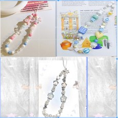 mp3學生隨身聽 有屏音樂播放器 便攜直插式隨身聽 乾電池mp3播放器 歌詞顯示 可換電池 迷你隨身聽 可掛脖, 方格笑臉小熊+珍珠星星吊墜+韓系串珠掛繩