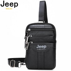 JEEP BULUO 다기능 작은 슬링 가슴 가방 다리 남자를위한 허리 가방 새로운 패션 캐주얼 크로스 바디 남성 메신저 가방