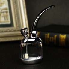 케이스 글래스 홀더 물 휴대용 곰방대 미니 세트 워터 유리 파이프, 801 실버(채/굵은/잔 한 주전자 3용)