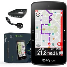 브라이튼 라이더 S800 3.4 인치 컬러 LCD 터치스크린 GPS 자전거사이클링 컴퓨터 오프라인 미국 지도 자전거 레이더와 호환 36시간 긴 배터리 수명 턴바이 턴팔로우 트랙, Rider S800E (Device Only), 1개