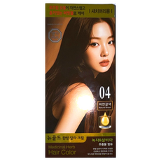 댕기머리 뉴골드 한방 칼라 크림 염색약 ON, 1개, 뉴골드 한방 칼라 크림 7호 흑색