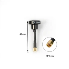 FOXEER Pagoda PRO 5.8G 2dB RHCP FPV 드론 송수신기 전방향 안테나 프리스타일 레이싱 VTX 고글 DIY 부품, 05 1PCS RP SMA 68mm
