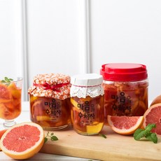 소리가 있는 동네 수제청 과일청 수제과일청 꿀 착즙 자몽청 자몽차 자몽에이드 껍질과 과육이 듬뿍 자몽청, 1kg, 1개, 1개, 1개입