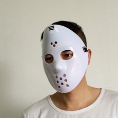 여고니야 할로윈 마스크 가면 공포 호러 스릴러 제이슨 야광가면, 2개, 화이트
