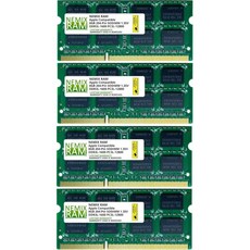 NEMIX 메모리 RAM 32GB(4X8GB) DDR3 1600MHZ PC3-12800 2Rx8 1.35V 204핀 비 ECC SODIMM 노트북 AIO 키트 Apple iMa