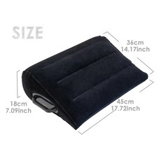 침대에서 앉을 때 사용하는 등받이 – 9.4인치 팔걸이가 있는 베개 독서 시 지지에 이상적, 01 검정색