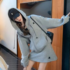 여성투피스 여성세트 후드자켓 + 미니스커트 여성자켓 여성스커트 SRH25123153 60