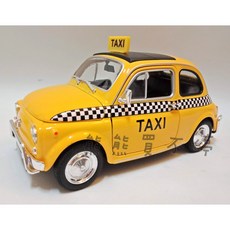 WELLY 汽車模型 適用於 Fiat Nuova 500 計程車 1:24, 1個