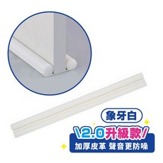 門縫條 隔音條 門擋條 窗戶密封條 防蟲擋, 1個, 02.象牙白