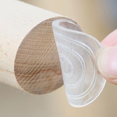 실리콘의자발캡 소음방지커버 투명 미끄럼방지 4개세트, 사각형80mm 4개입