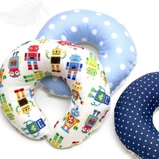 어린이 휴대용 목베개 자동차 여행용 머리 받침대 비행기 기내용 쿠션, 13_파스텔팬지 매쉬목베개