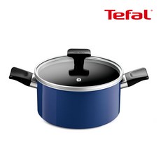 테팔 인덕션 티타늄 1X 세이버리 양수냄비, 20cm, 블루, 1개