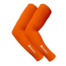 카멜로 형광 여름 팔토시 자외선 차단 쿨토시 AS-AQUA HIVIS, 오렌지, 1세트