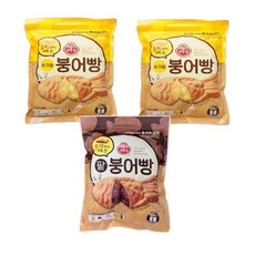 오뚜기 냉장_꼬리까지 가득 찬 슈크림붕어빵 2개 + 꼬리까지 가득 찬 팥붕어빵 1개 480g, 2세트