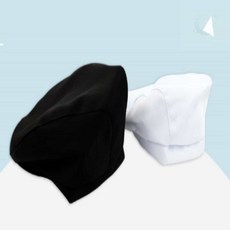 Moondex 위생모자 주방용 베레모, 화이트