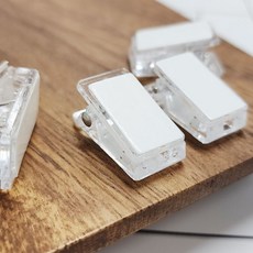 부착 투명 양면 집게 접착집게 양면집게