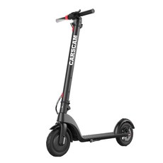 CARSCAM可更換電池式電動滑板車，輕巧便攜，智能儀表板，超亮LED大燈, 黑色, 1箱, CARSCAM 9吋抽取式電池智能電動滑板車