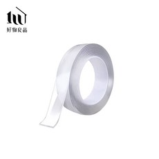 【好物良品】防地震防位移薄款強力黏貼無痕膠帶, 1個, 壓克力奈米膠帶