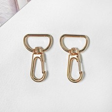헤세드 (2p) 뉴 20mm 골드 경량 금속 개고리 (2색상), 2개, KC골드