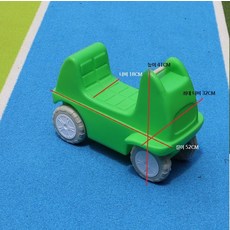자동차레일 미끄럼틀 실내 슬라이딩 크롤러 캠핑장 펜션 트랙 제품, 그린 차량 1대, 1개