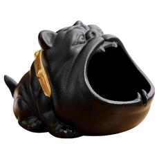 動物造型煙灰缸, 1個, 黑