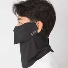에떼 ete 자외선 차단 스포츠 골프 러닝 바이크 얼굴가리개 마스크 블랙, 1개
