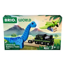 BRIO 36096 (브리오) 공룡 트레인 대상 연령 3세~ (전철 장난감 목제 레일 공룡, 1개, 恐竜バッテリートレイン