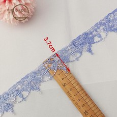 다채로운 레이스 리본 체인 DIY 허리끈 매듭끈 악세서리, 1개, 023-6 1 다중 91cm 연속