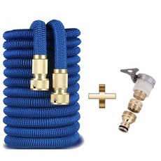고압세차호스 수축워터건 정원분사기 물호수 호수 블루 고압 분사기 고압분사기 워터건 통수, 단일호스 로열블루플라스틱 7.5m 2.5m, 1cm
